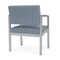 Lesro Lenox Steel Wide Guest Chair Metal Frame, Silver, RS Rain Song Upholstery LS1201 - alternate 2